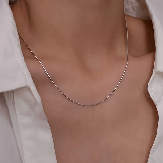 Snake Silver Chain - 2mm