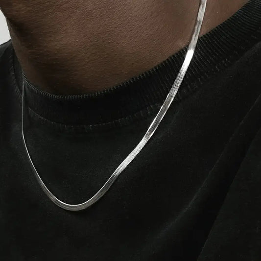 Snake Silver Chain - 4mm