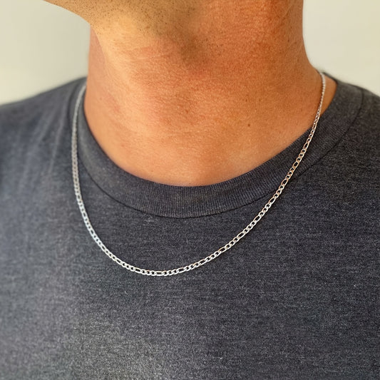 Figaro Silver Chain - 3mm