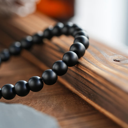Onyx Matte Black Bracelet - 6mm
