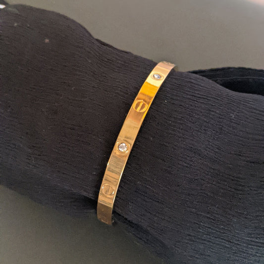 Oval Bracelet - 5mm - Golden
