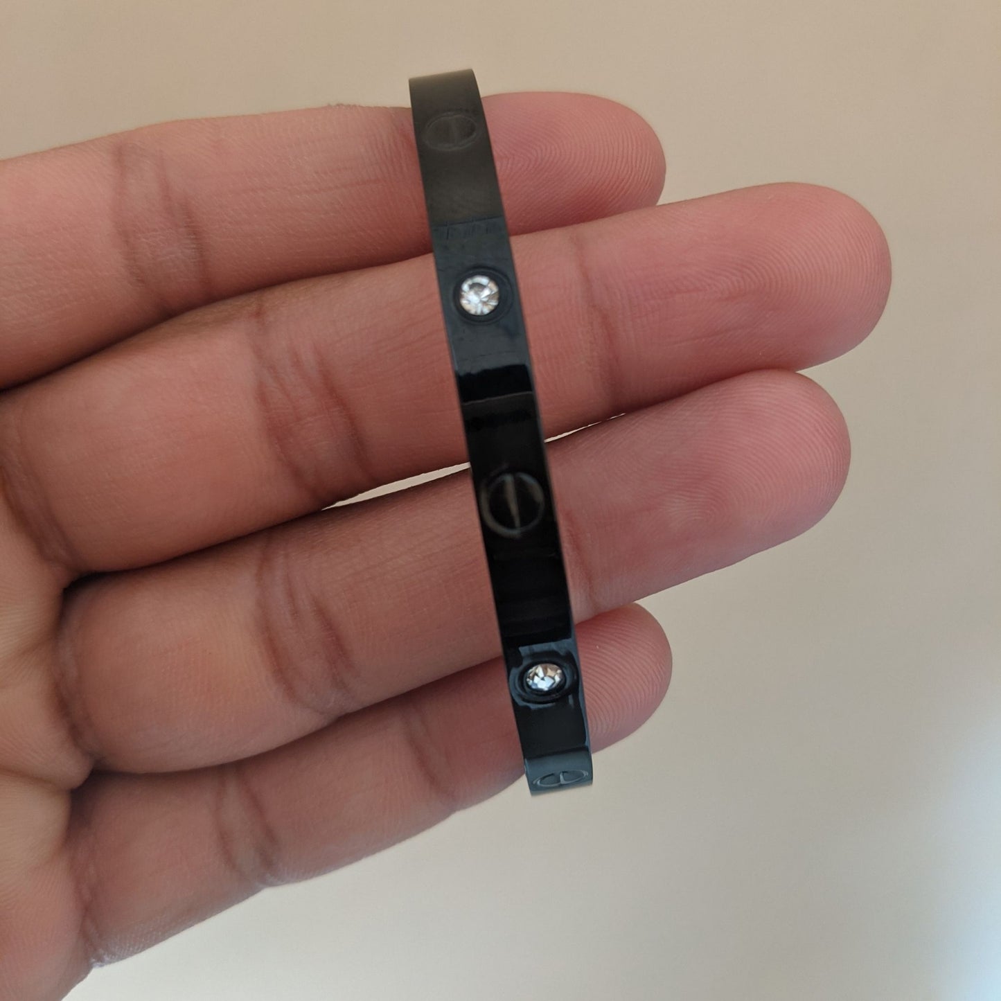 Oval Bracelet - 5mm - Black