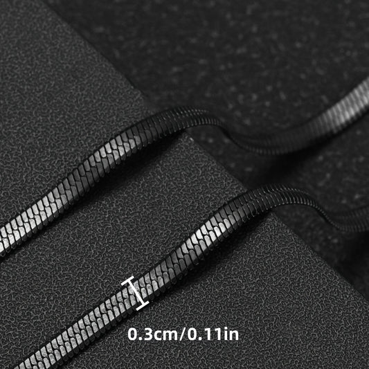 Snake Black Chain - 3mm